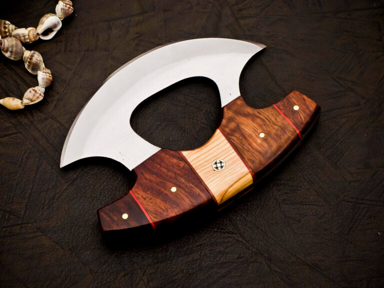 Handmade Ulu Knife with Leather cover | Best gift for her