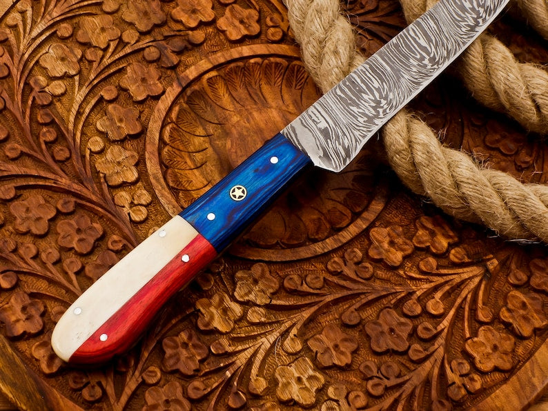 Fillet Knife Fishing Knives 8" Blade | best gift for Mom | Beautiful kitchen tool