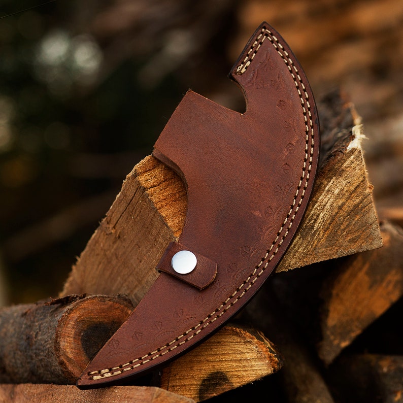 Handmade steel Pizza Axe with leather cover | Best wedding Gifts