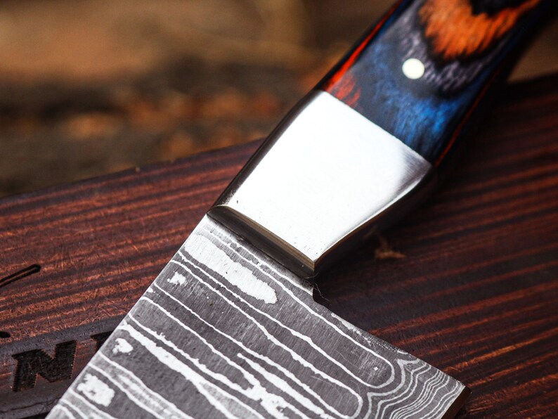 Damascus chef knife|  gift for him | | valentine's day gift | anniversary gift