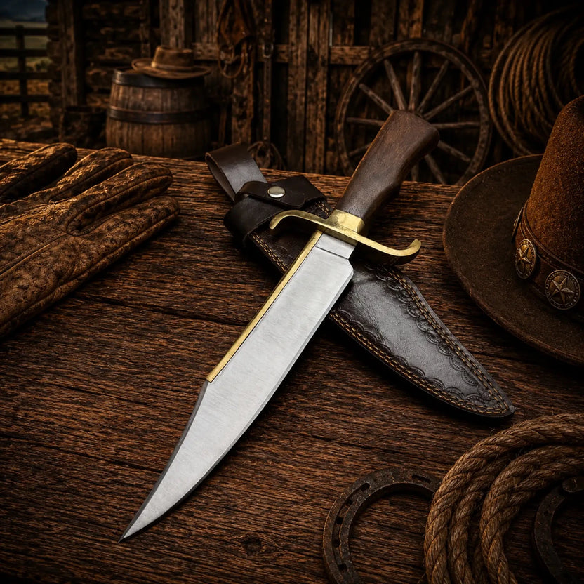 Notorious Musso Bowie Knife – D2 Steel Rose Wood Handle